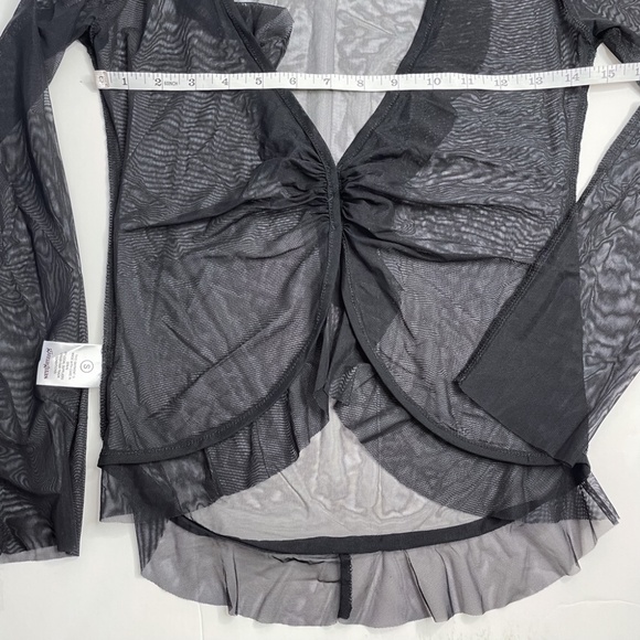 NWT GIMAGUAS Beso Blouse Sheer Black Small - Picture 8 of 8